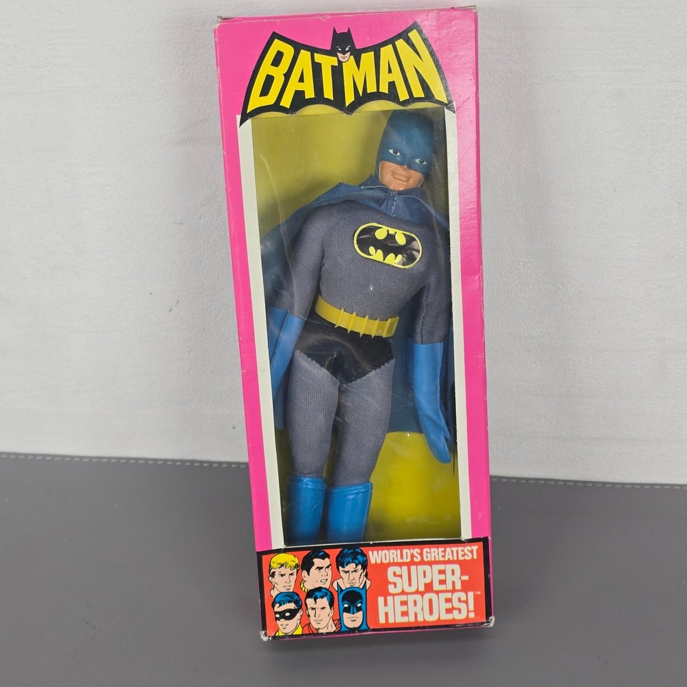 Cool Vintage 1973 Mego Batman 8 Inch Action Figure WGSH Original Box 51301